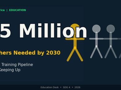 Africa teacher training pipeline crisis SDG4 education quality shortage