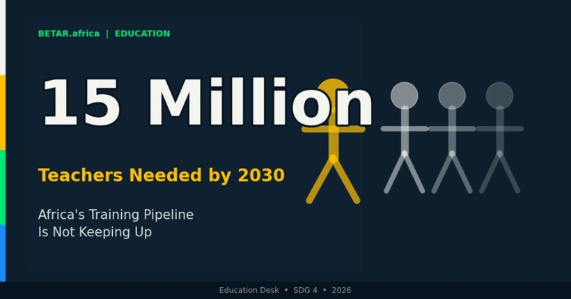 Africa teacher training pipeline crisis SDG4 education quality shortage