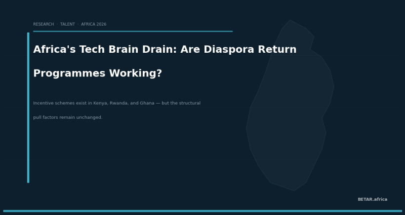 Africa's Tech Brain Drain: Are Diaspora Return Programmes Actually Working? — BETAR.africa
