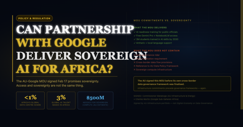 African Union Google AI MOU sovereign AI Africa partnership — BETAR.africa