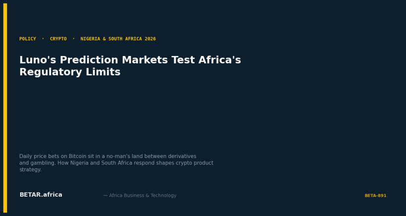 Luno Launches Prediction Markets in Nigeria and South Africa — and Tests Regulatory Boundaries — BETAR.africa