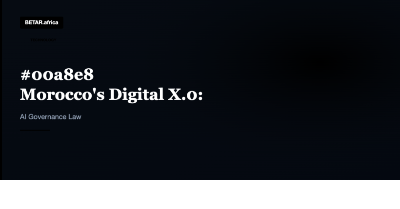 Morocco's Digital X0 Framework: The Most Detailed AI Governance Plan in North Africa — BETAR.africa