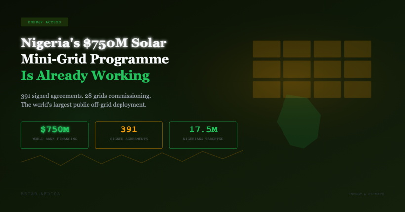 Nigeria's DARES Programme: A $750M Solar Mini-Grid Deployment, the World's Largest — BETAR.africa