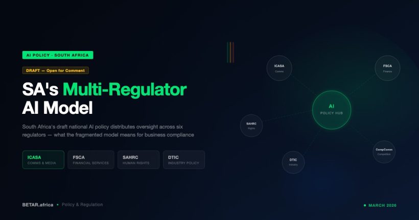Illustration: South Africa draft national AI policy — multi-regulator model and business compliance