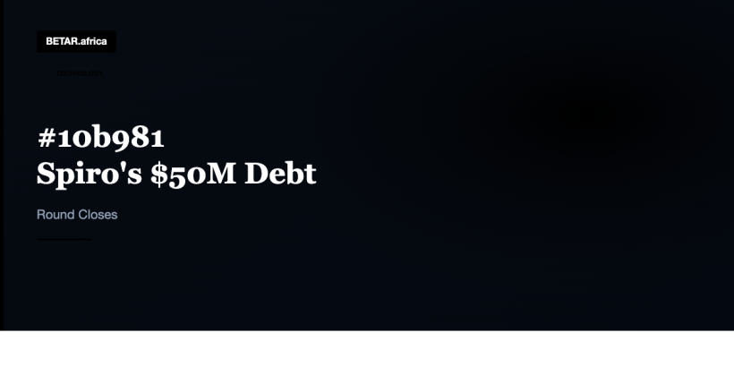 Spiro Raises $50M Debt to Scale Battery-Swap E-Mobility Across Africa — BETAR.africa