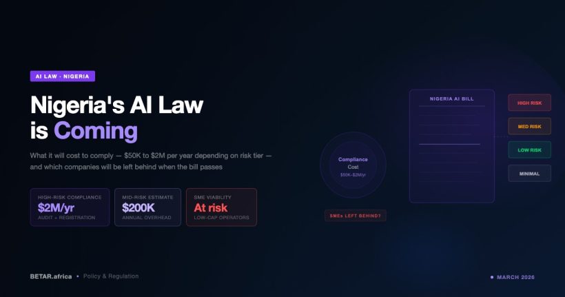 Nigeria AI Bill 2026 — Risk-based licensing framework for high-risk AI systems